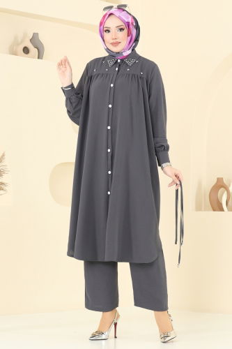 H.B.S. - طقم رمادي غامق 3097HBS856