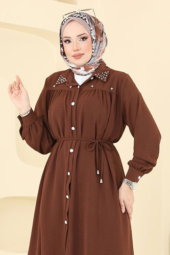 moda selvim Combined 3097HBS856 Brown - Thumbnail