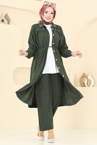 moda selvim Combined 3097HBS856 Light Khaki - Thumbnail