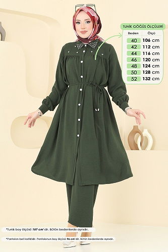 moda selvim Combined 3097HBS856 Light Khaki - Thumbnail