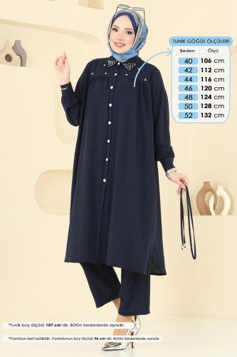 moda selvim Combined 3097HBS856 Navy Blue - Thumbnail