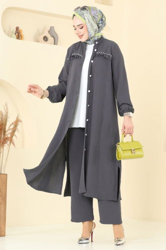 H.B.S. - طقم رمادي غامق 3098HBS856