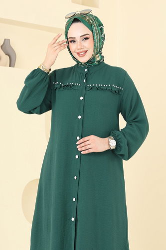 moda selvim طقم زيتي 3098HBS856 - Thumbnail