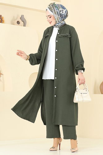 moda selvim Combined 3098HBS856 Khaki - Thumbnail