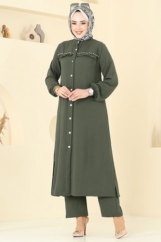 moda selvim Combined 3098HBS856 Khaki - Thumbnail