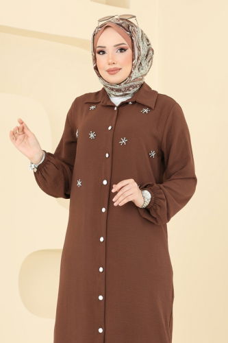 moda selvim Combined 3099HBS856 Brown - Thumbnail