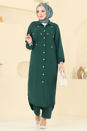 moda selvim Combined 3099HBS856 Emerald - Thumbnail