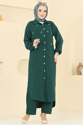 moda selvim Combined 3099HBS856 Emerald - Thumbnail