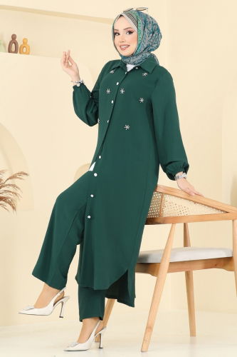H.B.S. - طقم زيتي 3099HBS856