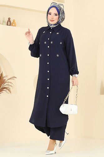 moda selvim Combined 3099HBS856 Navy Blue - Thumbnail