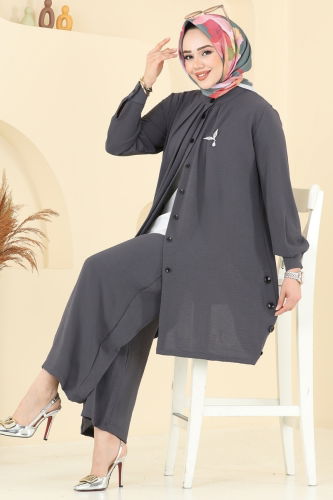 H.B.S. - طقم رمادي غامق 3100HBS856