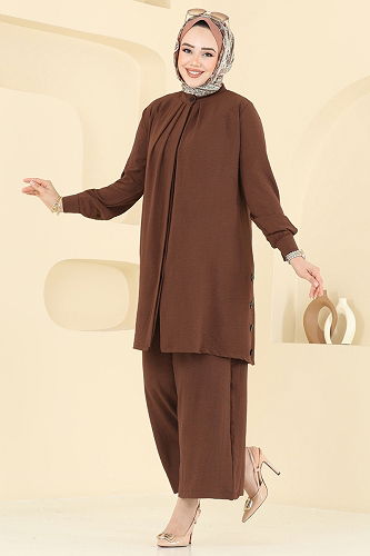 moda selvim Combined 3100HBS856 Brown - Thumbnail