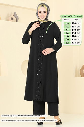 moda selvim Combined 3101HBS856 Black - Thumbnail