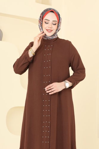 moda selvim طقم بني 3101HBS856 - Thumbnail