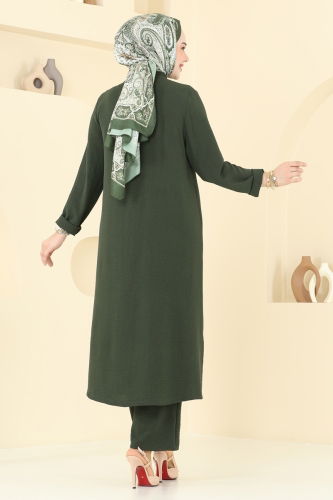 moda selvim طقم اخضر عفني 3101HBS856 - Thumbnail