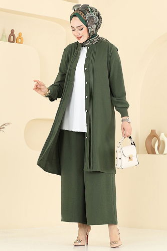 moda selvim Combined 3104HBS856 Khaki - Thumbnail