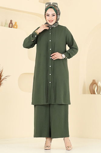 moda selvim Combined 3104HBS856 Khaki - Thumbnail