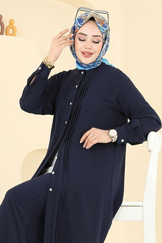 moda selvim Combined 3104HBS856 Navy Blue - Thumbnail