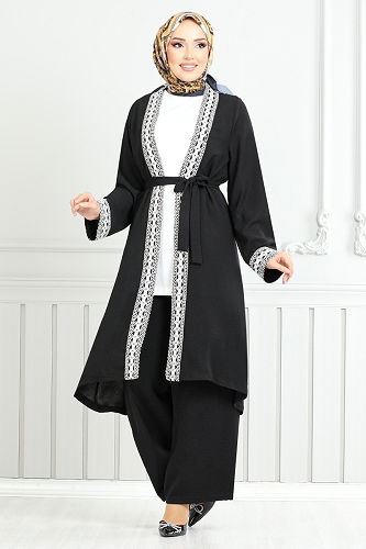 moda selvim Combined 3104ZRF1096-M Black - Thumbnail