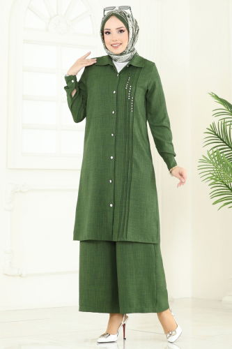 moda selvim Combined 3105HBS856 Khaki - Thumbnail