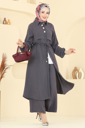 H.B.S. - طقم رمادي غامق 3112HBS856