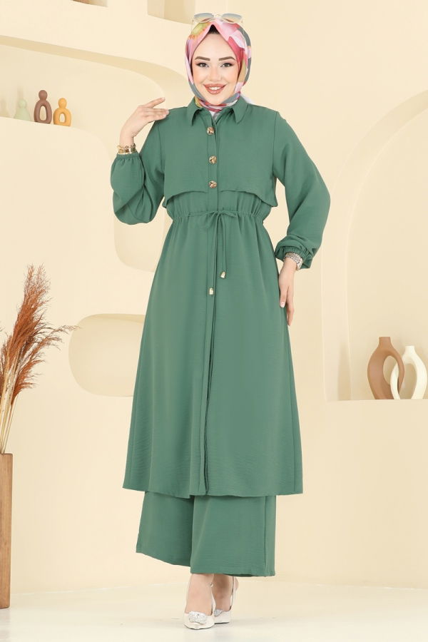 Modaselvim Hijab Combinations Combined 3112HBS856 Mint