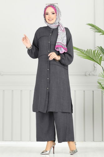 H.B.S. - طقم رمادي غامق 3114HBS856