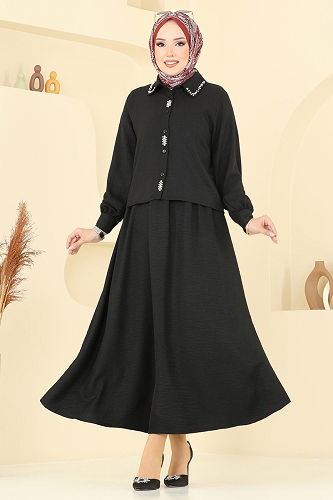 moda selvim Combined 3116HBS856 Black - Thumbnail