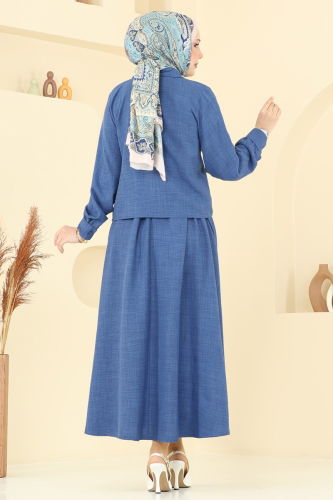 moda selvim طقم ازرق 3116HBS856 - Thumbnail