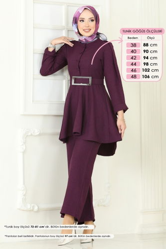 moda selvim Combined 3118HBS856 Damson - Thumbnail