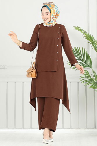 moda selvim Combined 3119HBS856 Brown - Thumbnail