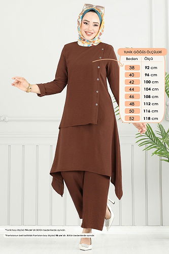 moda selvim Combined 3119HBS856 Brown - Thumbnail