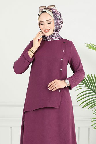 moda selvim Combined 3119HBS856 Damson - Thumbnail