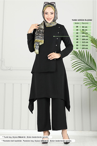 moda selvim Combined 3119HBS932-M Black - Thumbnail