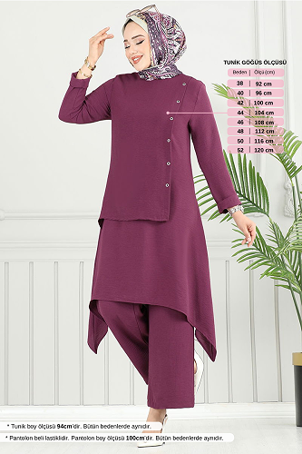 moda selvim طقم توتي 3119HBS932-M - Thumbnail