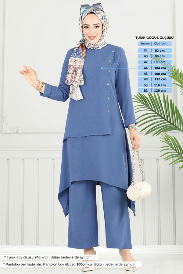 Modaselvim خصم صافٍ20%+20% في سلة التسوق طقم ازرق 3119HBS932-M