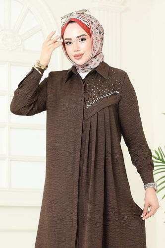 moda selvim Combined 3128HBS856 Brown - Thumbnail