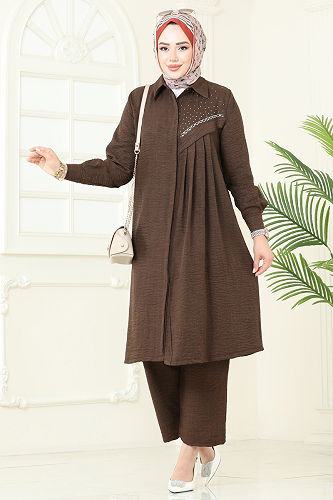 moda selvim Combined 3128HBS856 Brown - Thumbnail