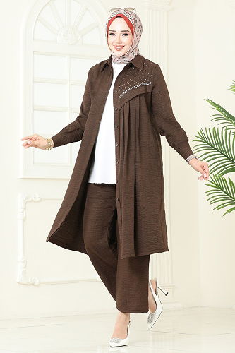 moda selvim Combined 3128HBS856 Brown - Thumbnail