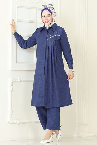 moda selvim Combined 3128HBS856 Dark Indigo - Thumbnail