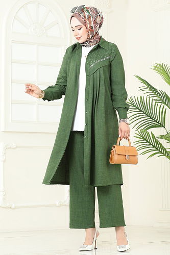 moda selvim Combined 3128HBS856 Green - Thumbnail