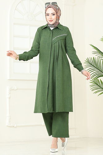 moda selvim Combined 3128HBS856 Green - Thumbnail