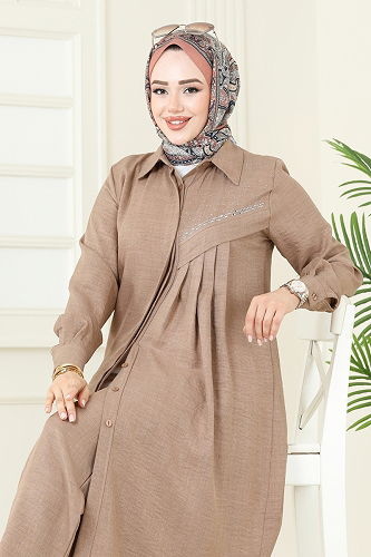 moda selvim طقم بيج 3128HBS856 - Thumbnail