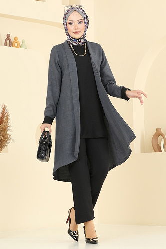 moda selvim Combined 3129HBS856 Anthracite & Black - Thumbnail