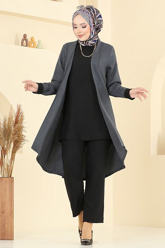 moda selvim Combined 3129HBS856 Anthracite & Black - Thumbnail