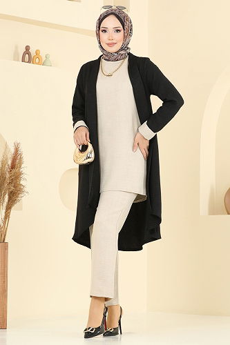 moda selvim Combined 3129HBS856 Black & Stone - Thumbnail