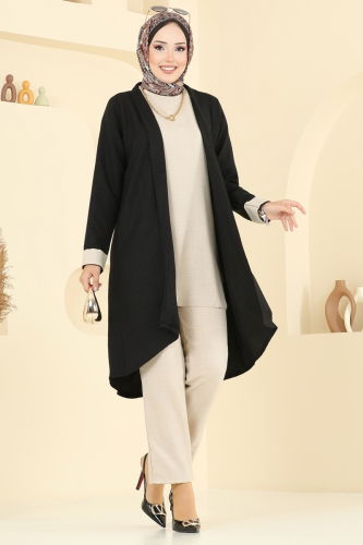 H.B.S. - طقم أسود وبيح 3129HBS856