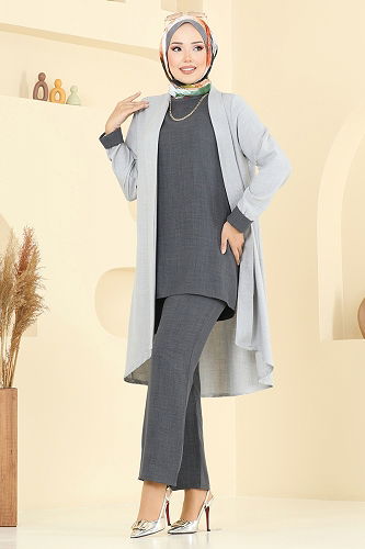 moda selvim Combined 3129HBS856 Gray & Anthracite - Thumbnail