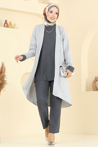 moda selvim Combined 3129HBS856 Gray & Anthracite - Thumbnail