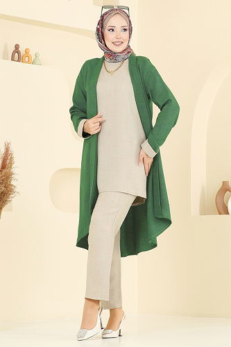 moda selvim Combined 3129HBS856 Green&Stone - Thumbnail